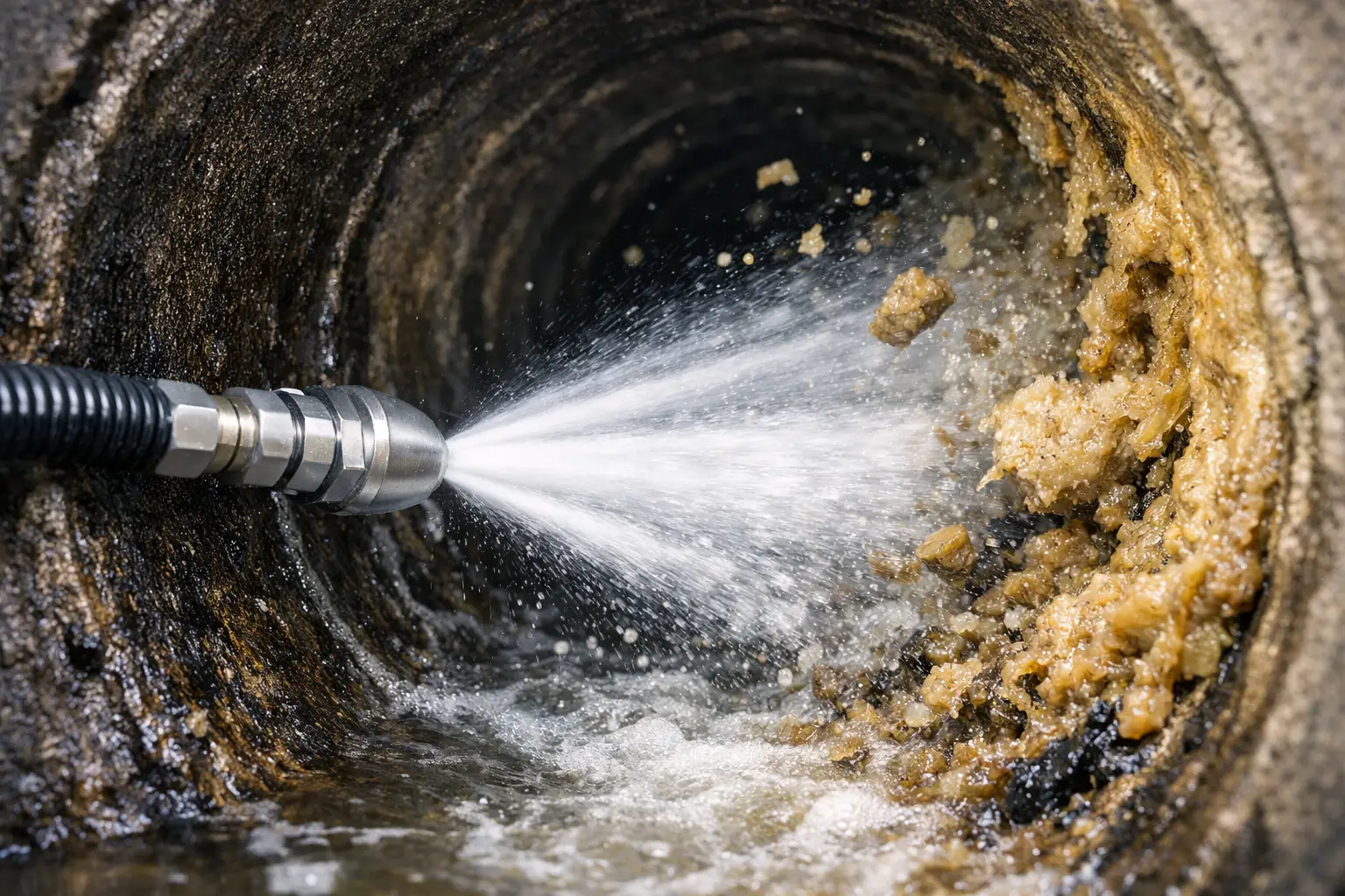 Hydro Jetting for Sewer Grease Buildup