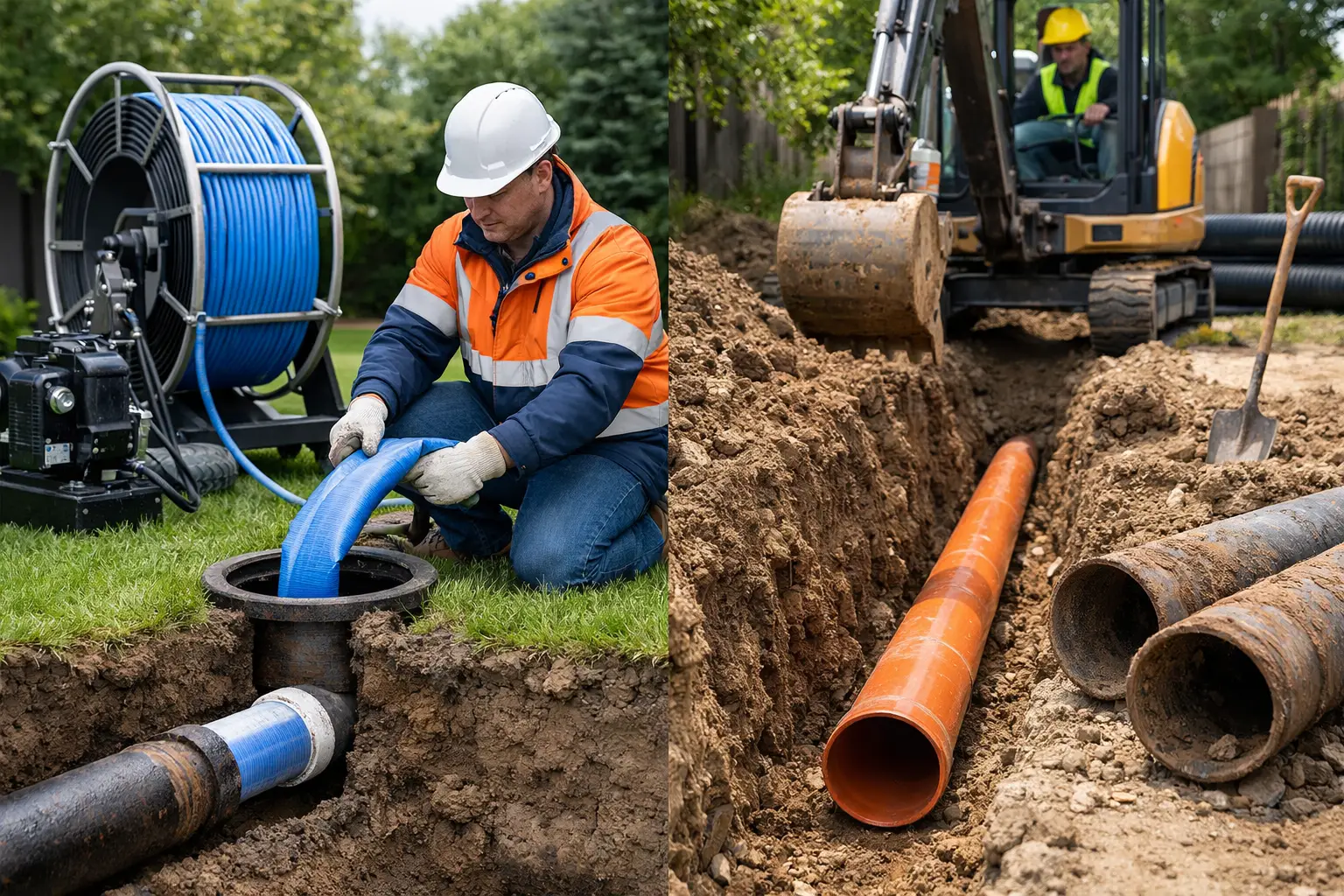 Trenchless Sewer Repair vs Replacement