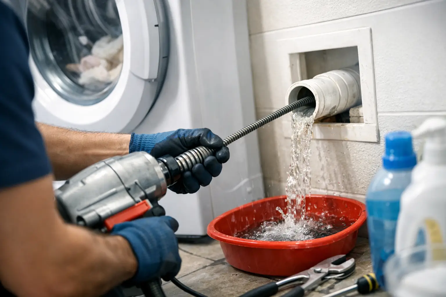 How Laundry Drains Get Cleared Right