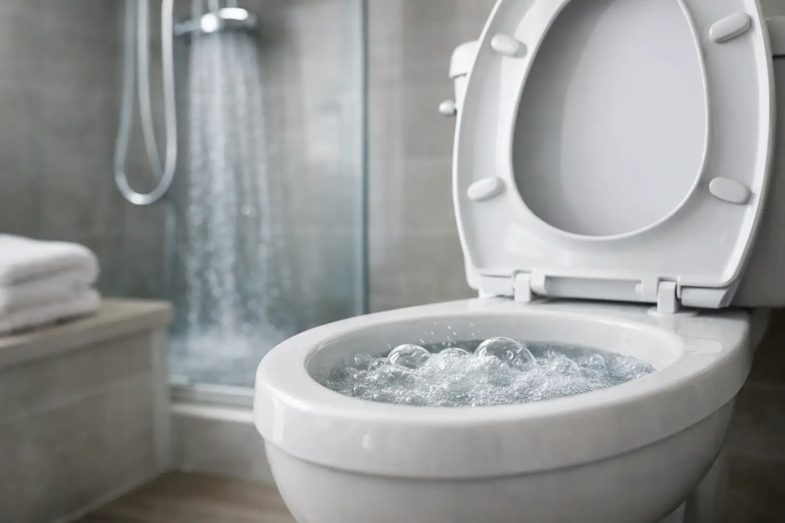 Why Does Toilet Bubble When Shower Runs?