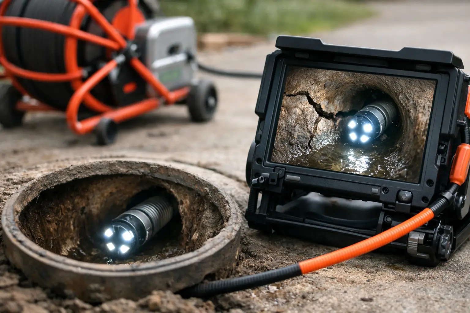 How Drain Cameras Find Cracks in Sewer Lines